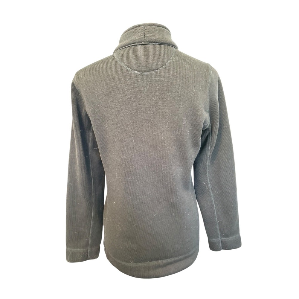 Calvin Klein Women Black Full Zip Mock Neck Knit Jacket Athletic Casual Size M - Picture 7 of 16
